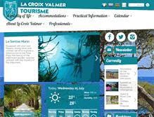 Tablet Screenshot of lacroixvalmertourisme.com